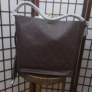 AllSaints Junai North South Leather Tote